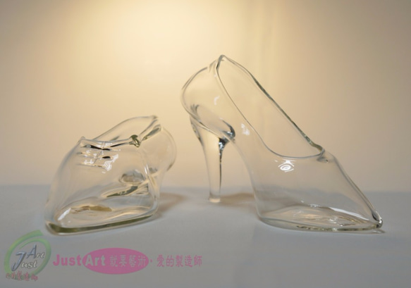 灰姑娘水晶玻璃鞋-交杯酒杯 第1張的照片
