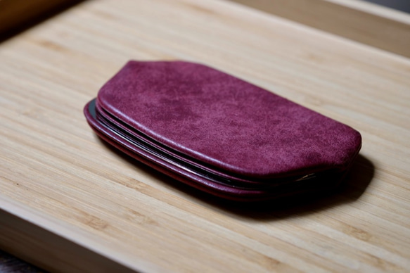 超薄天溝零錢盒【葡萄紫・ワインレッド】 / Ultra thin coin case (Purple) 第2張的照片