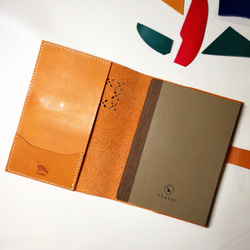 A5皮革筆記本【送25K方格鋼筆適用筆記紙 (不含筆) 】/A5 SIZE leather notebook cover 第5張的照片