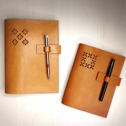 A5皮革筆記本【送25K方格鋼筆適用筆記紙 (不含筆) 】/A5 SIZE leather notebook cover 第7張的照片