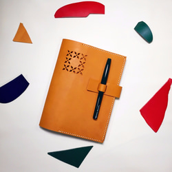 32K ザイズ手帳カバー 本革 / 32K SIZE LEATHER NOTEBOOK COVER 4枚目の画像