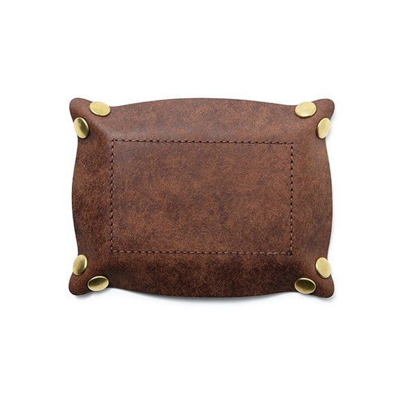 皮革製托盤 {Brown] / TRAY [BROWN] 小袋子 雜貨 Gift Leather 第6張的照片