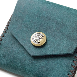 Square Coin Case [BLUE] Miscellaneous Goods Gift 皮革 第5張的照片