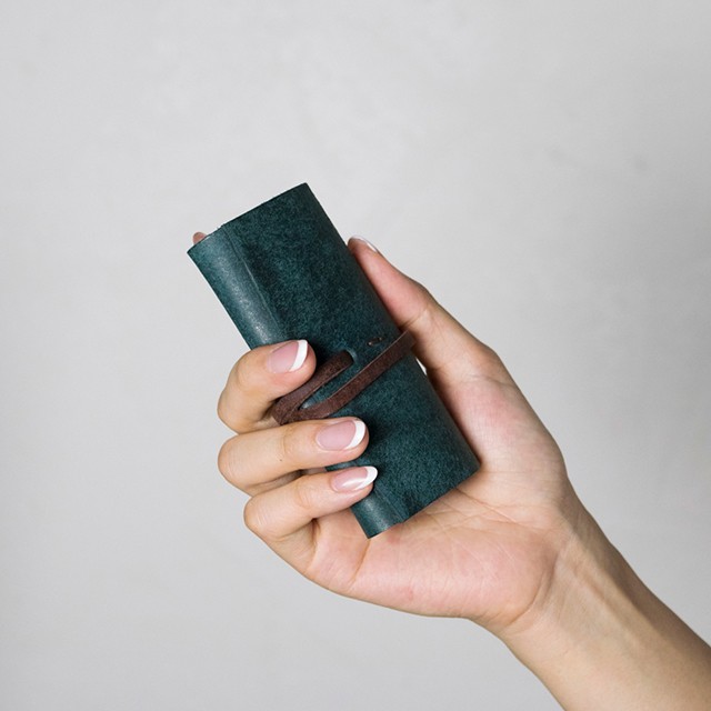 ★ラッピング無料★　ロールキーケース [ブルー] / Roll Key Case [BLUE]　雑貨　ギフト　レザー