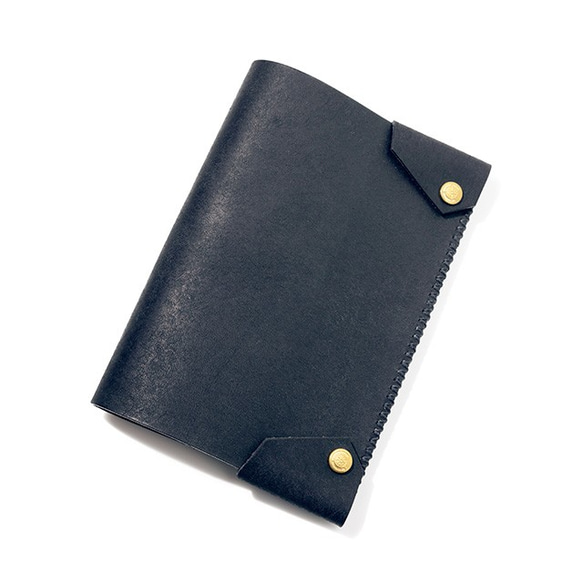 ブックカバー (文庫本サイズ) [ブラック] / Book Cover [BLACK]　手帳カバー　レザー 1枚目の画像