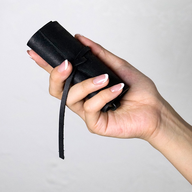 ★ラッピング無料★　ロールキーケース [ブラック] / Roll Key Case [BLACK] 雑貨　ギフト　レザー