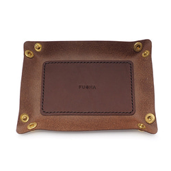 ■免費包裝■ LEATHER TRAY BROWN 棕色 第4張的照片