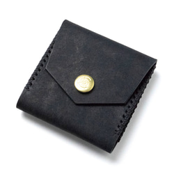 Square Coin Case [BLACK] Miscellaneous Goods Gift 皮革 第2張的照片