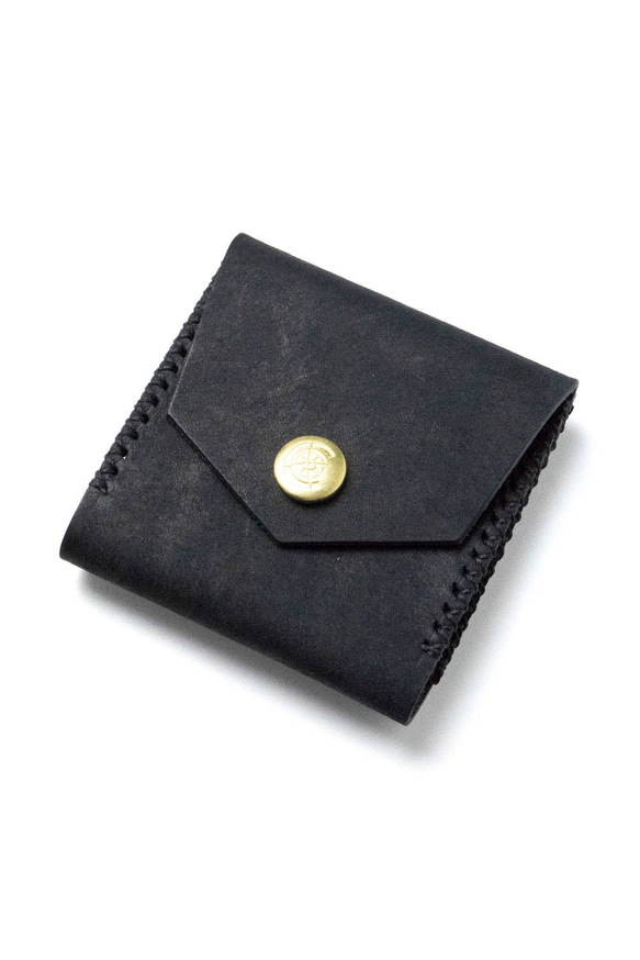 Square Coin Case [BLACK] Miscellaneous Goods Gift 皮革 第2張的照片