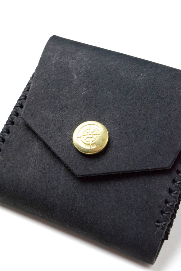 Square Coin Case [BLACK] Miscellaneous Goods Gift 皮革 第7張的照片