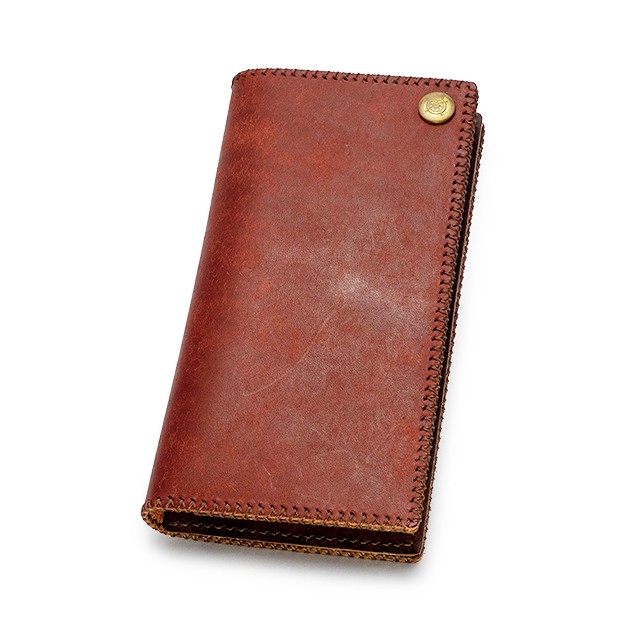 ★ギフト対応★春財布プエブロレザー長財布 (コインなし) [レッド] / Long Wallet I /イタリアンレザー