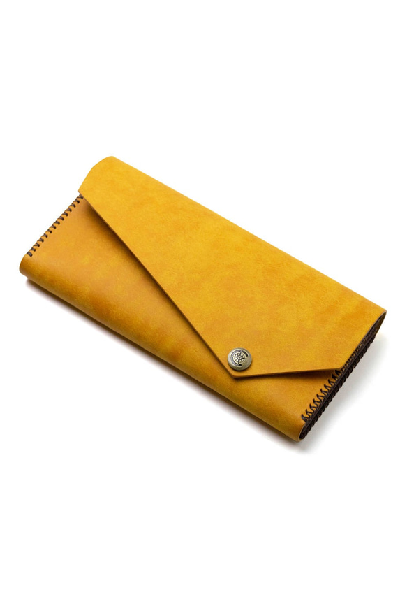 収納◎春の訪れ気分も新しく。　長財布  [イエロー] / Long Wallet III [YELLOW] イタリレザー 1枚目の画像