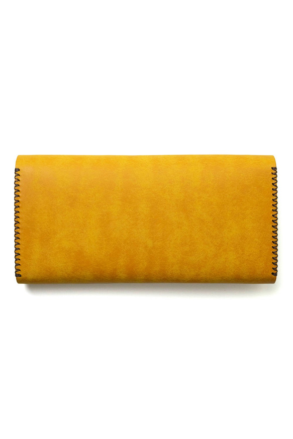 収納◎春の訪れ気分も新しく。　長財布  [イエロー] / Long Wallet III [YELLOW] イタリレザー 8枚目の画像