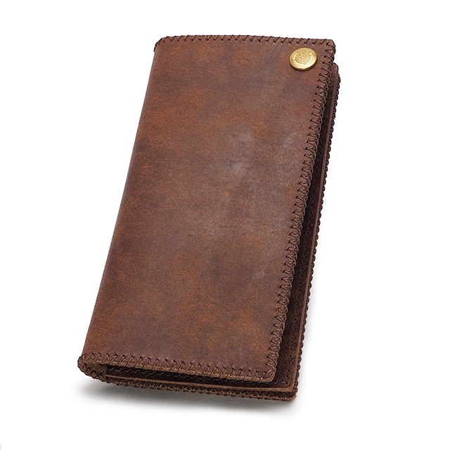 ★ギフト対応★ 春財布　プエブロレザー長財布 (コインなし) [ブラウン] /イタリアンレザー