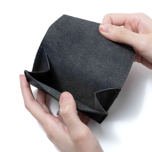 ☆ラッピング無料☆ 色鮮やかなプエブロレザー 三つ折り財布 [ブラック