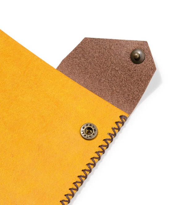 書套（平裝本尺寸）[黃色]/書套[黃色]筆記本封面皮革 第6張的照片