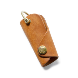 Button Hook Key Case L [Camel] / ButtonHookKeyCase L CAMEL雜貨禮品皮革 第4張的照片