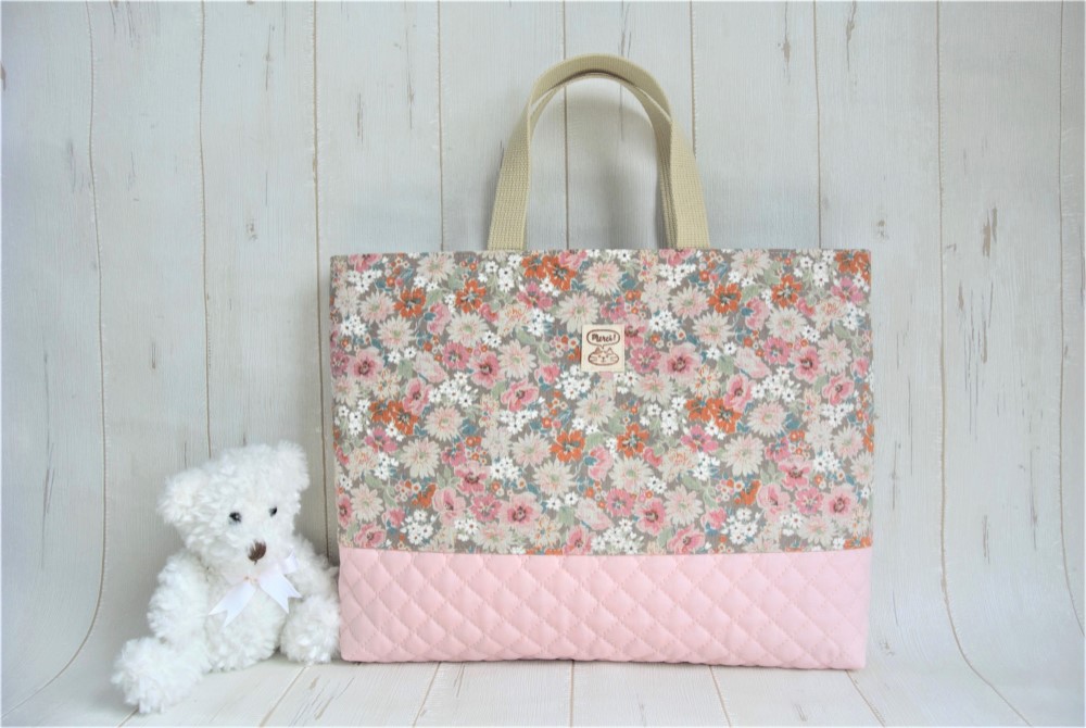 40×30コットンリネンレッスンバッグ おしゃれ かわいい DullFlower