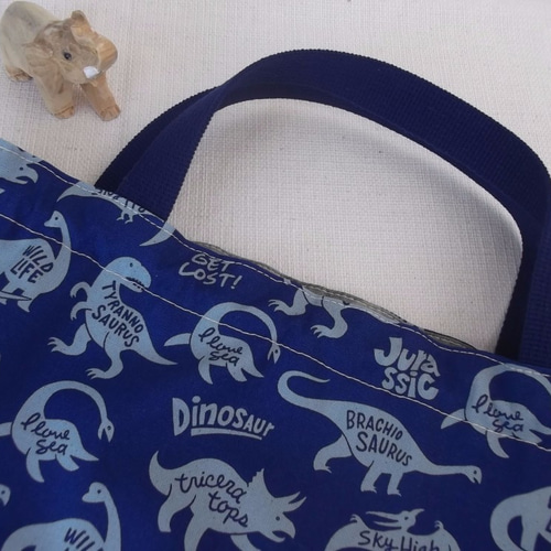 男の子大きめナップサック型体操服入れ お着替え袋 巾着袋 40×35