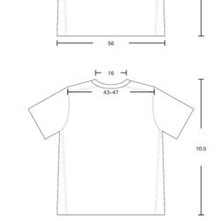 M0002_異色領壓線上衣（藏青） 第10張的照片