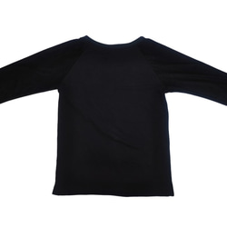 M0005_麂皮絨拼接袖上衣（黑） 第8張的照片