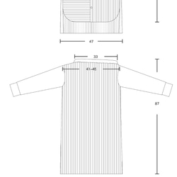 L0006_斜肩水絨絲長版襯衫（藍） 第10張的照片