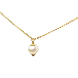 【50%OFF】Skinny Necklace -Pearl- 2枚目の画像