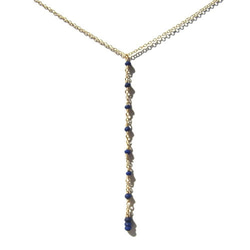 【50%OFF】Tiny Lapis lazuli Necklace -Long- 1枚目の画像