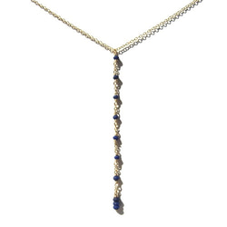 【50%OFF】Tiny Lapis lazuli Necklace -Short- 1枚目の画像