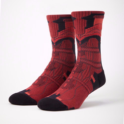 nozzle quiz  Functional structure socks／NIAR／Chili Black 2枚目の画像