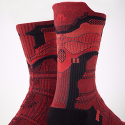 nozzle quiz  Functional structure socks／NIAR／Chili Black 3枚目の画像