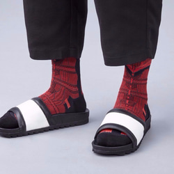 nozzle quiz  Functional structure socks／NIAR／Chili Black 1枚目の画像