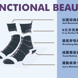 nozzle quiz  Functional structure socks／NIAR／Chili Black 10枚目の画像