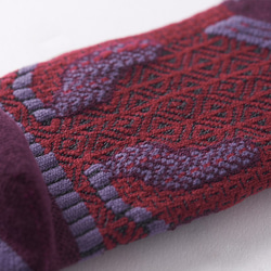 蠶紫 VETAR／Crushed Silk 刻印結構襪 第4張的照片