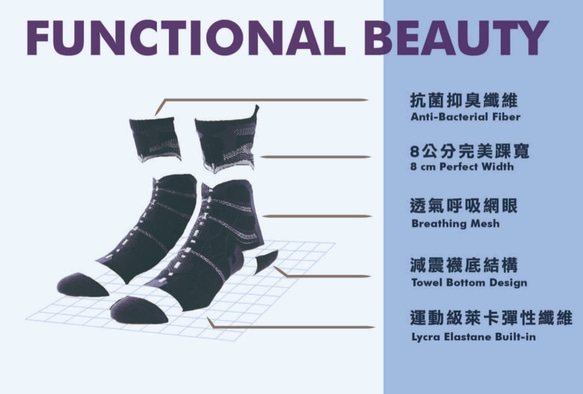 nozzle quiz  Functional structure socks／DIZY／Kiln Black 10枚目の画像