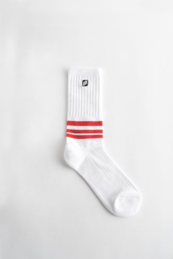 Red Stripe／Basic socks 2枚目の画像