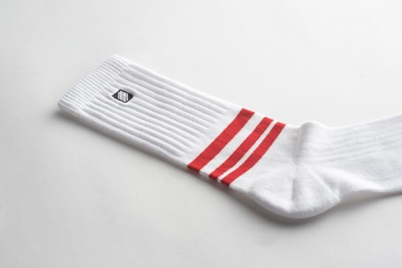 Red Stripe／Basic socks 4枚目の画像