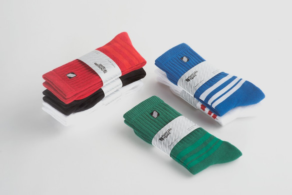 Red Stripe／Basic socks 5枚目の画像