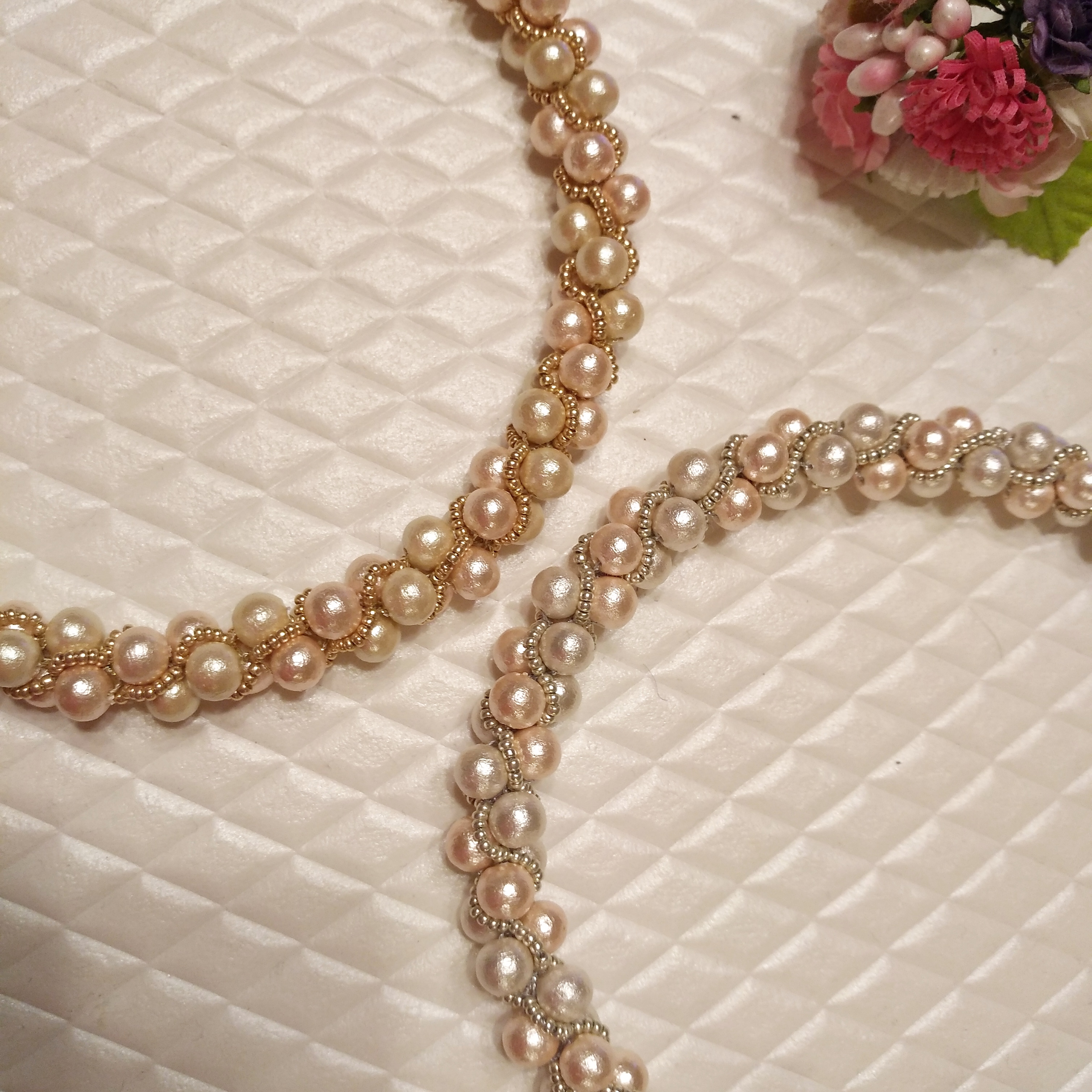 受注製作　コットンパールのネックレス