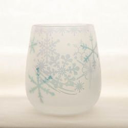 雪の結晶グラス『ほんのり』 1枚目の画像