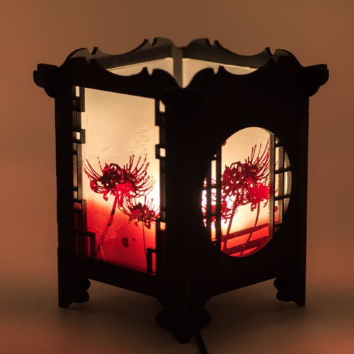 いろした工房 彼岸花の灯篭 彼岸花の行灯 スタンドライト・テーブルランプ いろした工房 通販