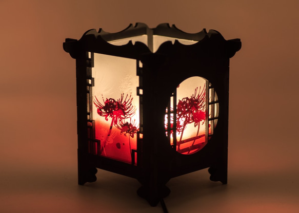 彼岸花の行灯 スタンドライト・テーブルランプ いろした工房 通販