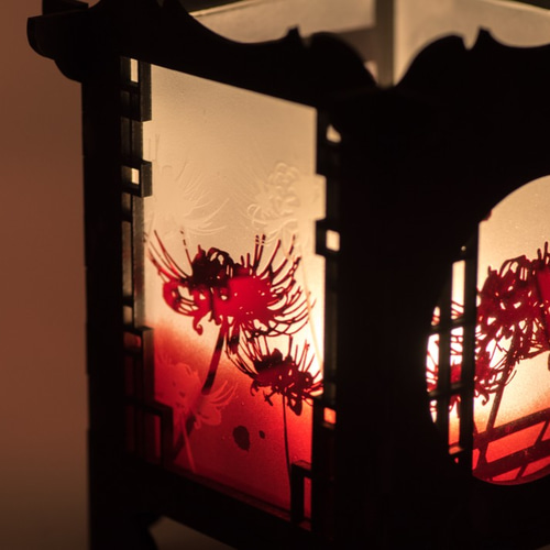 彼岸花の行灯 スタンドライト・テーブルランプ いろした工房 通販