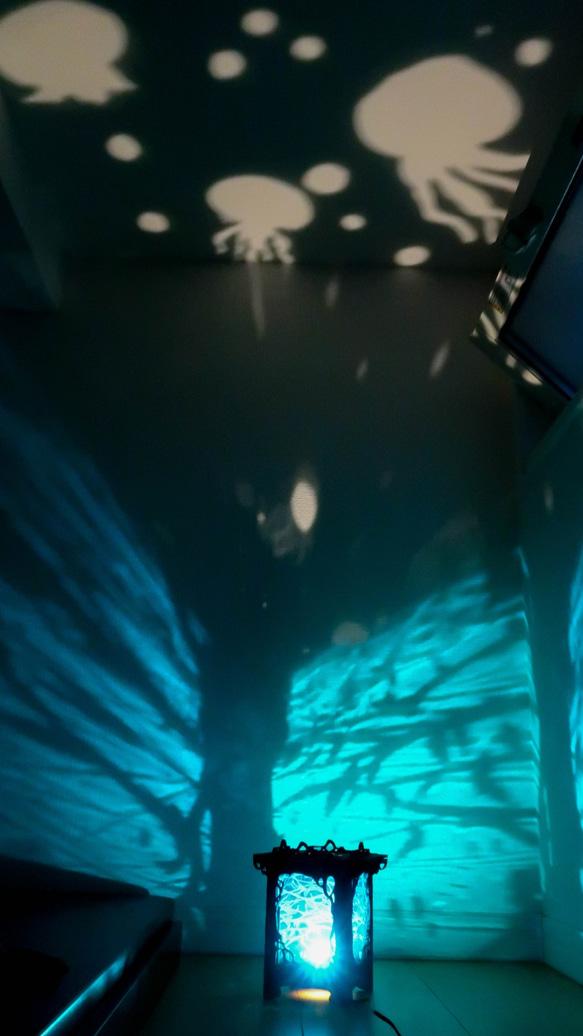 光の影ランプ　「under the sea」 2枚目の画像