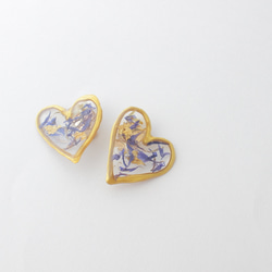 【sale】twilight heart earrings 3枚目の画像