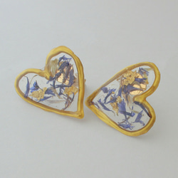 【sale】twilight heart earrings 4枚目の画像