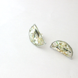 twilight earrings   moon  silver 2枚目の画像