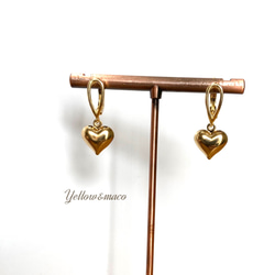 10金【ジルコニア10石 2連ピアス】ピンクゴールド 10K刻印入 新品