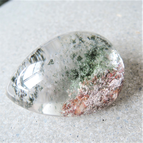 ガーデンクォーツ 大粒 ルース 雫 ドロップ 財運 豊かさ 80005 鮮やか