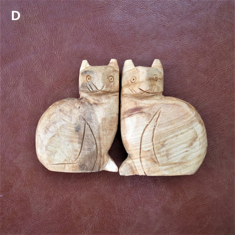 30%OFF SALE【ペアD・ネコ】香木　ホーリーツリー（パロサントウッド）～浄化インテリア